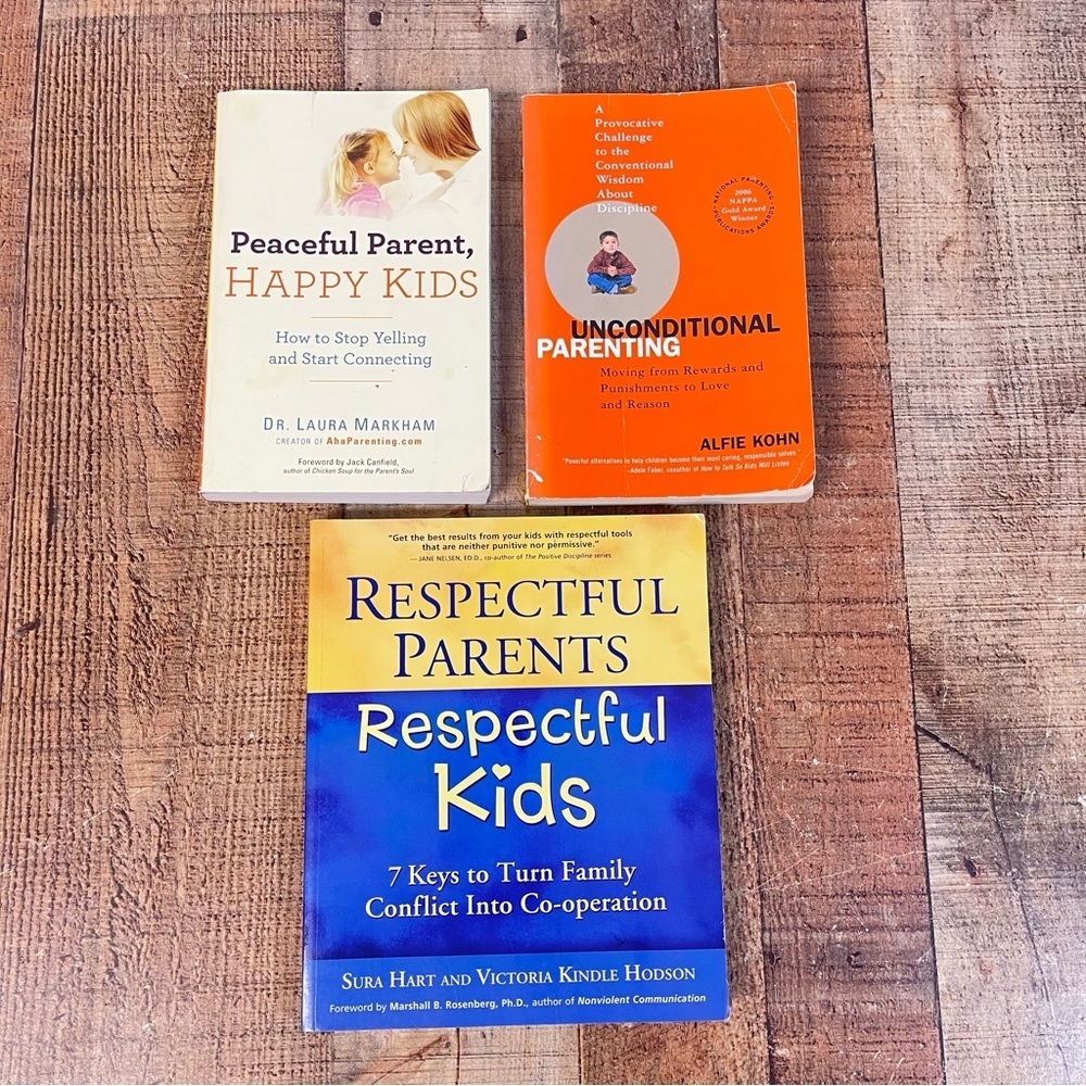 Parenting Book Bundle Peaceful Parent Unconditional Parenting Respectful Parents